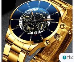 2020 Fashion ZEGAREK nareczny z datownikiem Quartz Classic GOLD